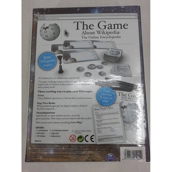 Wikipedia - The Game About Everything By: Cardinal Games Type: Boxed Game - Picture 2 of 2